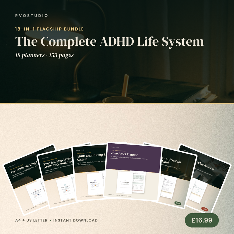 The Complete ADHD Life System planner