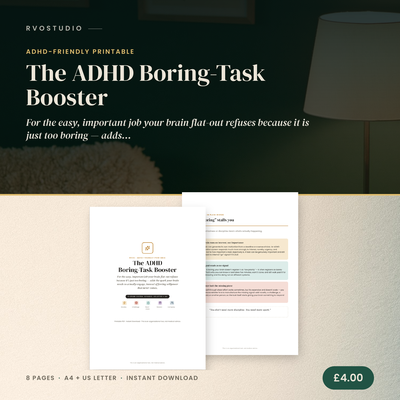 The ADHD Boring-Task Booster