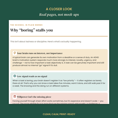 The ADHD Boring-Task Booster preview 5
