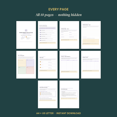 Editable ADHD Brain Dump Template preview 4