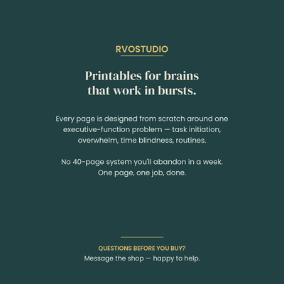 Editable ADHD Brain Dump Template preview 10