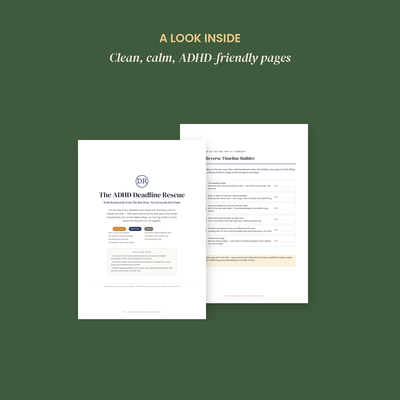 The ADHD Deadline Rescue preview 3