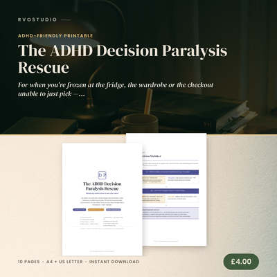 The ADHD Decision Paralysis Rescue