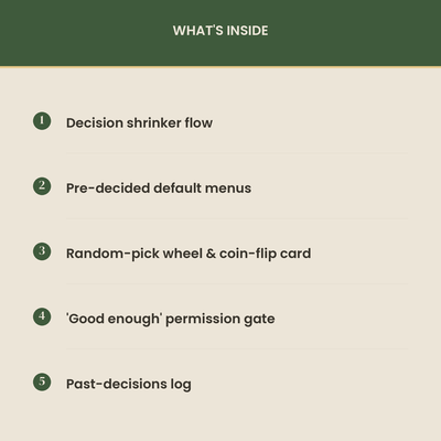 The ADHD Decision Paralysis Rescue preview 2