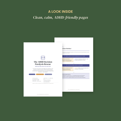 The ADHD Decision Paralysis Rescue preview 3