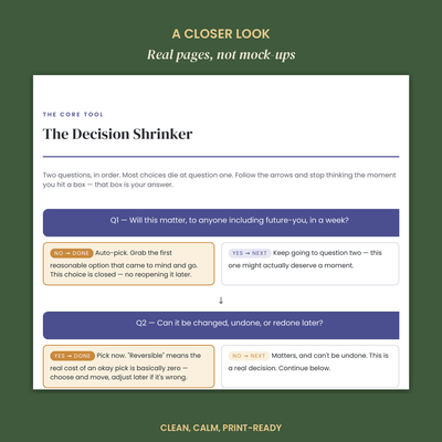The ADHD Decision Paralysis Rescue preview 5