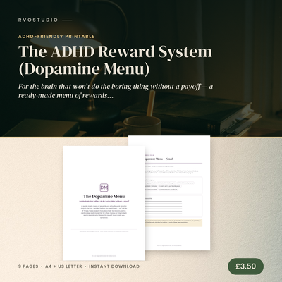 The ADHD Reward System (Dopamine Menu)