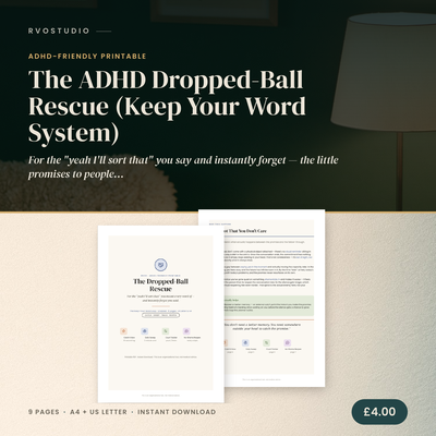 The ADHD Dropped-Ball Rescue (Keep Your Word System)