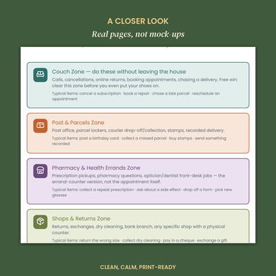 The ADHD Errand Run Planner preview 5