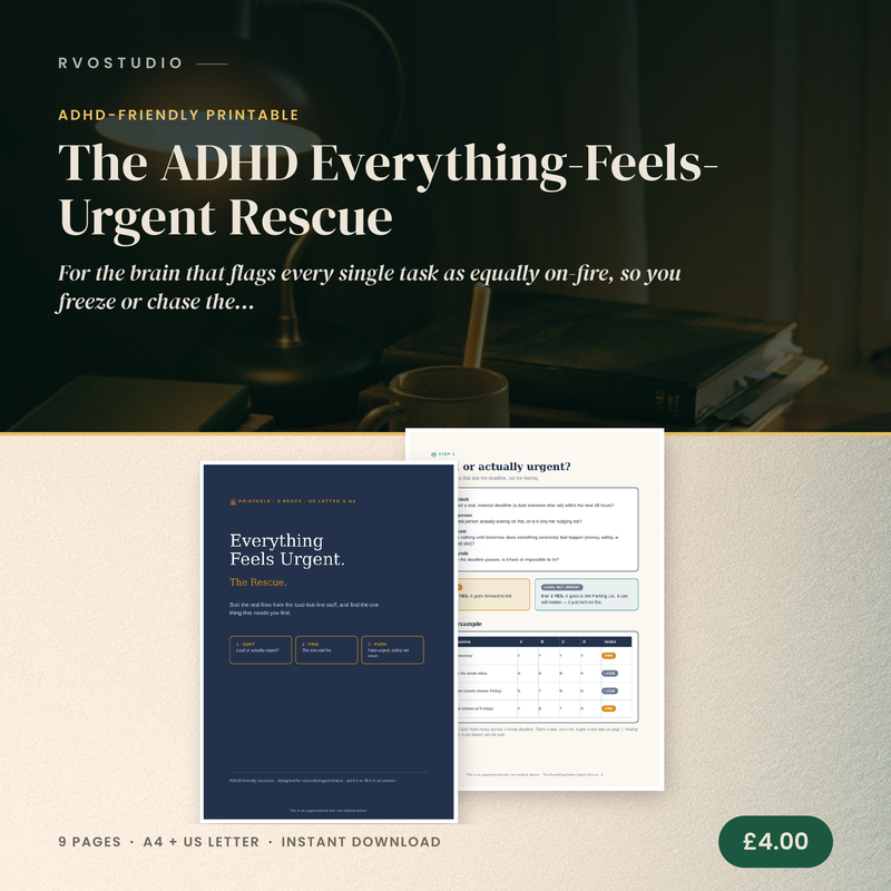 The ADHD Everything-Feels-Urgent Rescue &mdash; ADHD printable cover