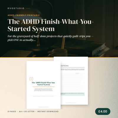The ADHD Finish-What-You-Started System