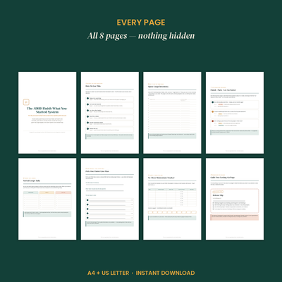 The ADHD Finish-What-You-Started System preview 4