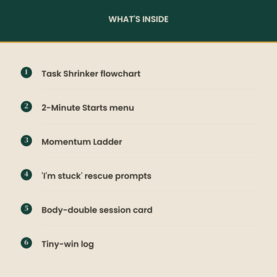 The First-Step Machine — ADHD Task-Initiation Kit preview 2
