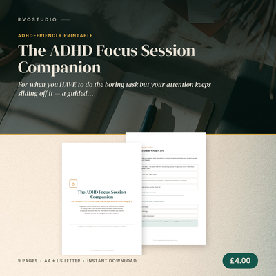 The ADHD Focus Session Companion