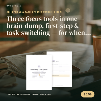 ADHD Focus & Task-Starter Bundle (3-in-1)