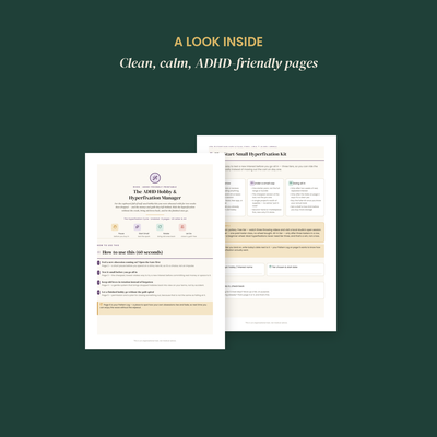 The ADHD Hobby & Hyperfixation Manager preview 3