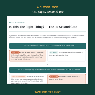 The ADHD Hyperfocus Harness (Come Up For Air) preview 5