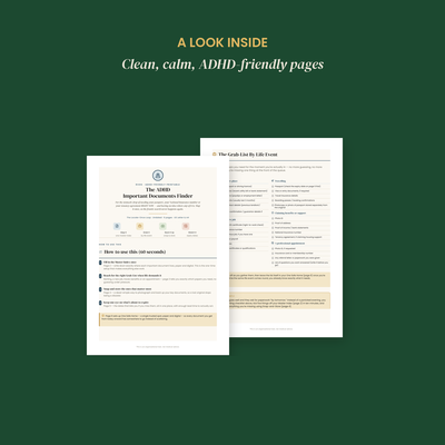 The ADHD Important Documents Finder preview 3