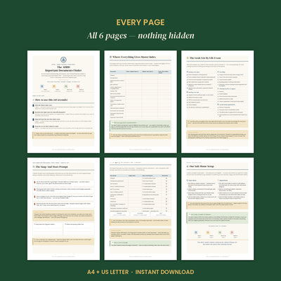 The ADHD Important Documents Finder preview 4