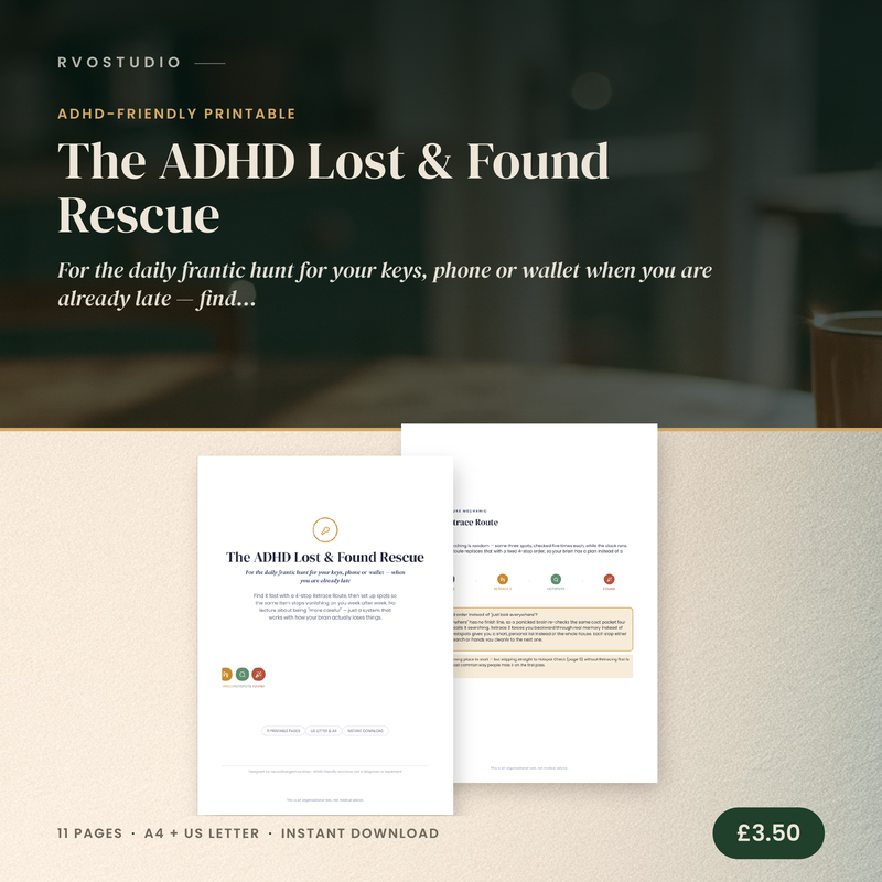 The ADHD Lost & Found Rescue — ADHD printable cover