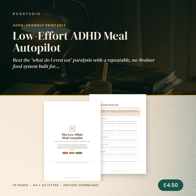 Low-Effort ADHD Meal Autopilot