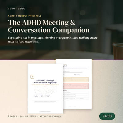 The ADHD Meeting & Conversation Companion