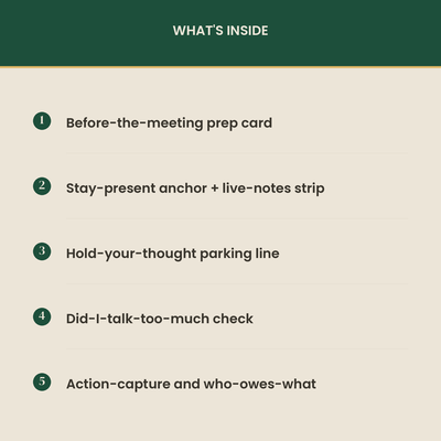 The ADHD Meeting & Conversation Companion preview 2