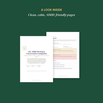 The ADHD Meeting & Conversation Companion preview 3