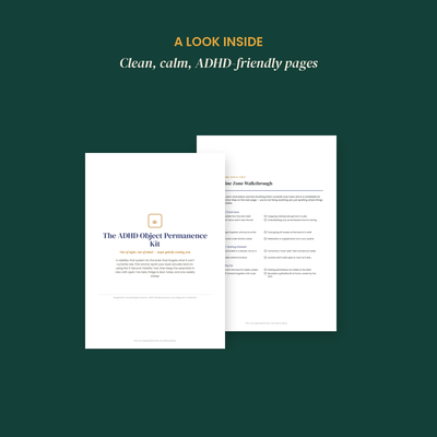 ADHD Object Permanence Kit, Out of Sight Out of Mind Visible Reminder System preview 3