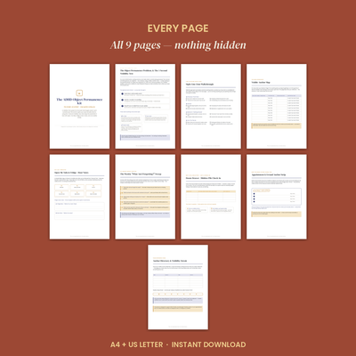 ADHD Object Permanence Kit, Out of Sight Out of Mind Visible Reminder System preview 4