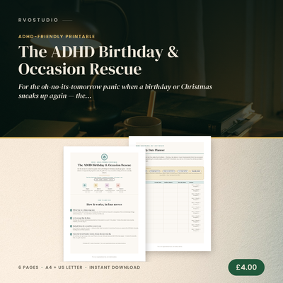 The ADHD Birthday & Occasion Rescue preview 1