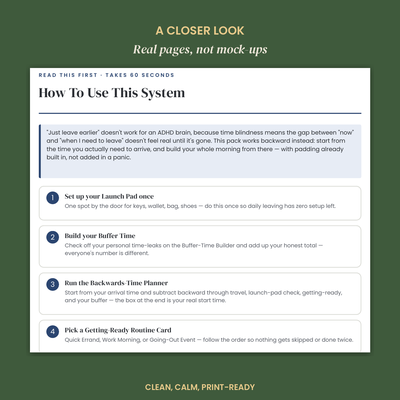 The ADHD Out-The-Door System preview 5
