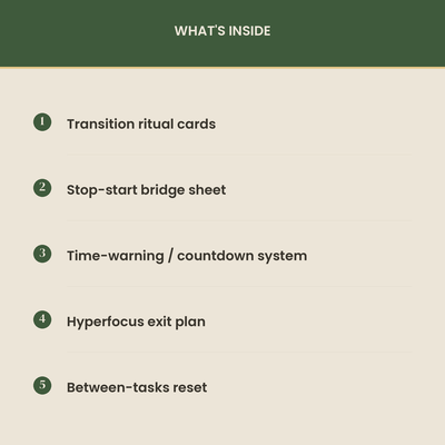 The ADHD Transition Helper (Task-Switching) preview 2