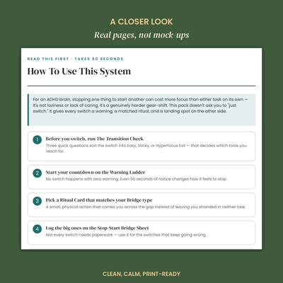 The ADHD Transition Helper (Task-Switching) preview 5