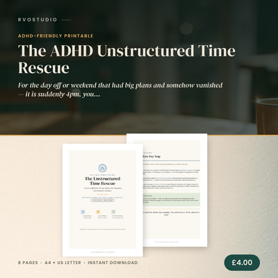 The ADHD Unstructured Time Rescue