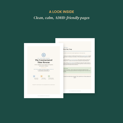 The ADHD Unstructured Time Rescue preview 3