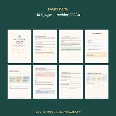The ADHD Unstructured Time Rescue preview 4