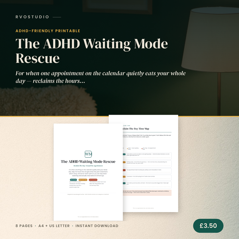 The ADHD Waiting Mode Rescue — ADHD printable cover