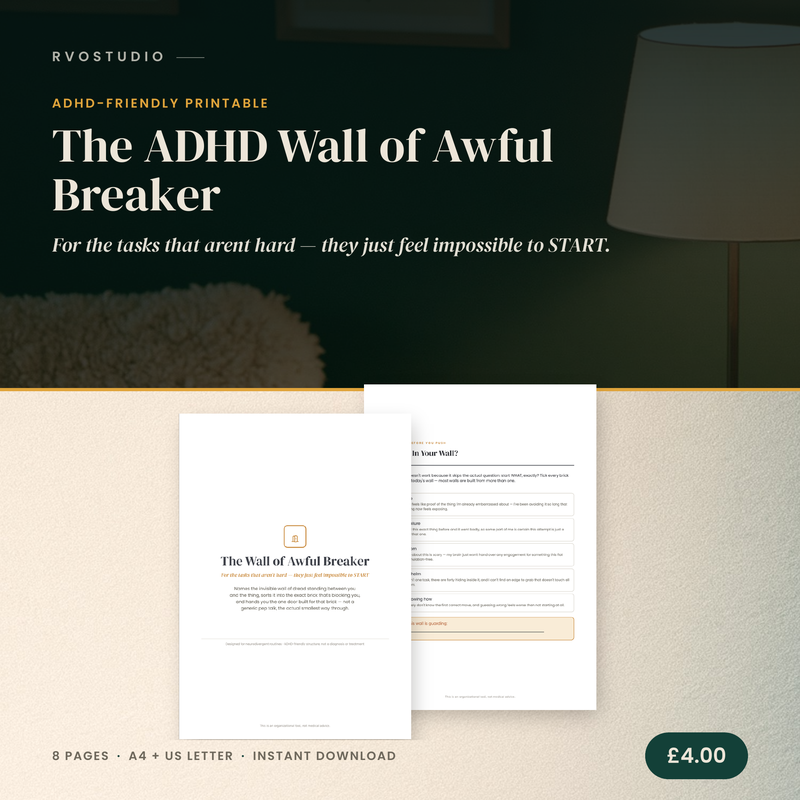The ADHD Wall of Awful Breaker &mdash; ADHD printable cover