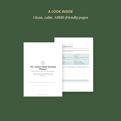 Anchor-Habit Stacking Planner preview 3