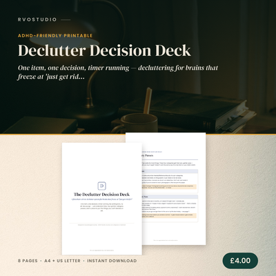 Declutter Decision Deck