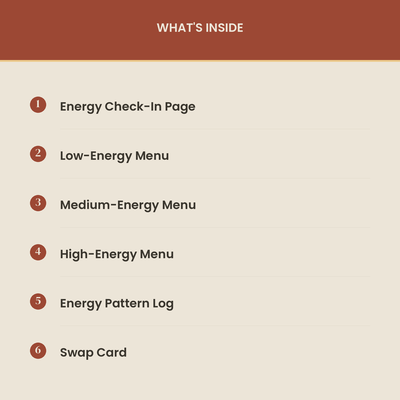 Energy-Matched Task Menu (Spoon Sort) preview 2