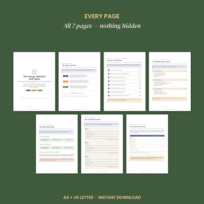 Energy-Matched Task Menu (Spoon Sort) preview 4