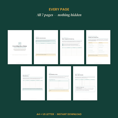 Everything-Has-a-Home Inventory & Homing Log preview 4