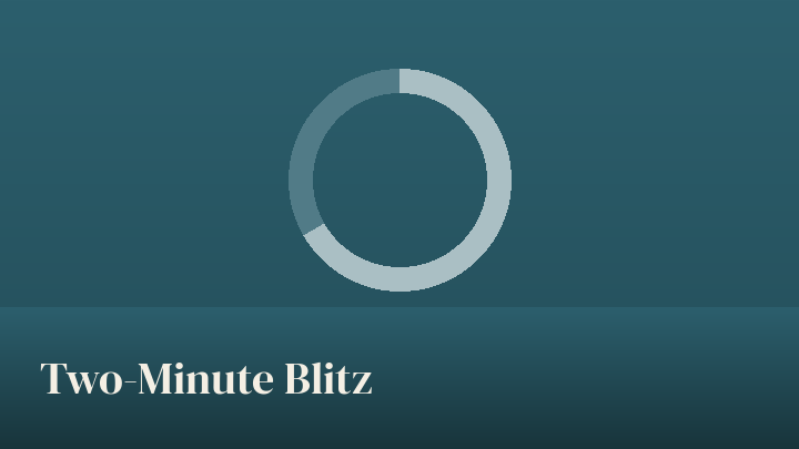 Two-Minute Blitz preview